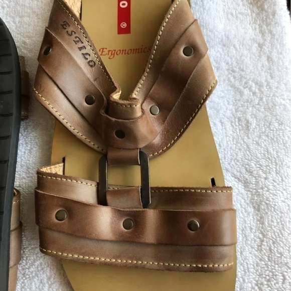 Estelio mens ergonomic sliders slip on sandals. Size 42? - Picture 3 of 8